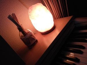 Lámpara de sal del Himalaya