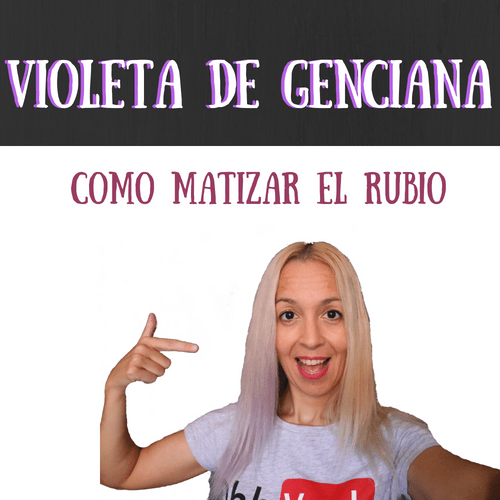 Cómo matizar el rubio con violeta de genciana