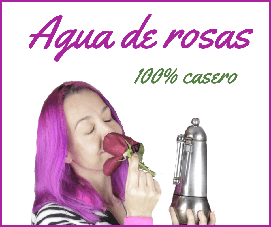Agua de rosas casero
