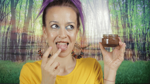 Exfoliante labial de chocolate