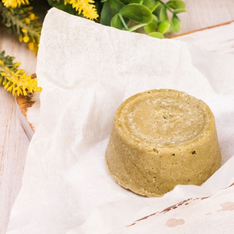 Champú sólido para cabello rizado