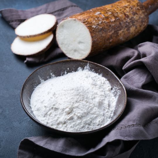 Mascarilla facial con harina de tapioca