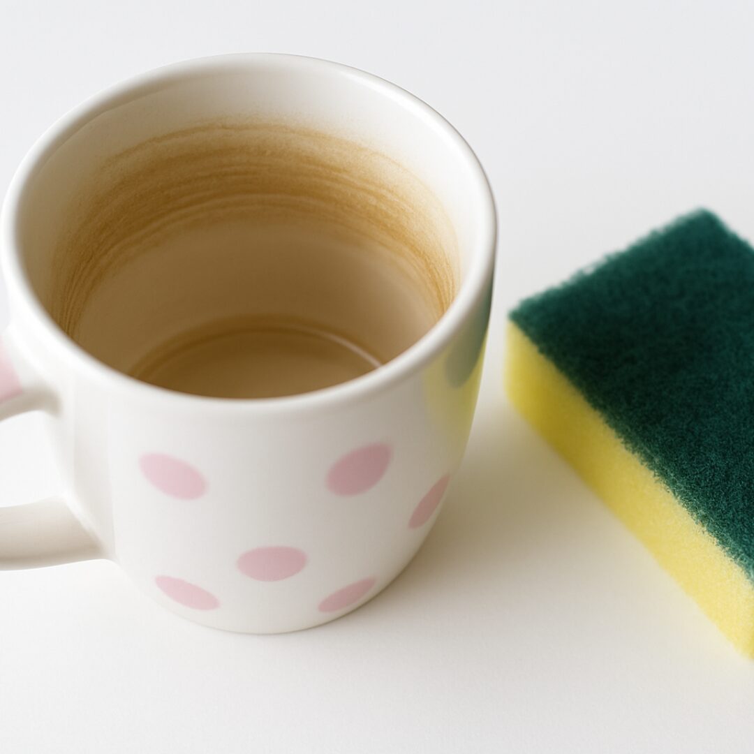 Cómo quitar manchas de café o té de las tazas