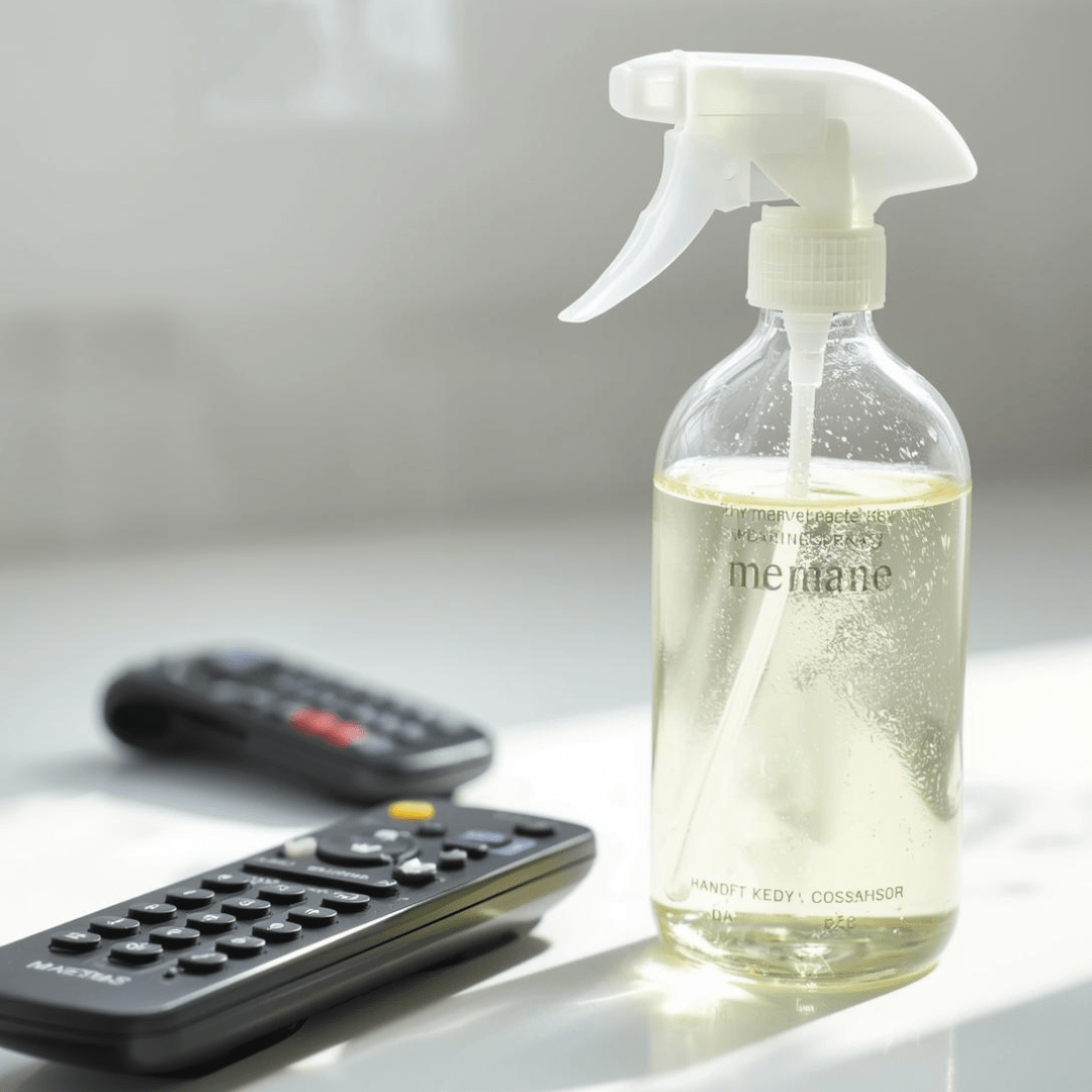 Spray natural para limpiar aparatos electrónicos con mucha bacteria
